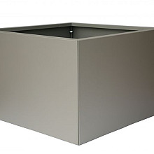 bloembak vlak   taupe 90x90x60 cm   pdc   ae0300 7369327 fijnstructuur