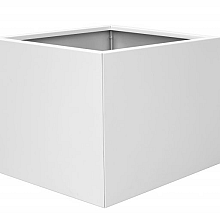 bloembak vlak   wit 90x90x60   pdc   ral 9016 fijnstructuur