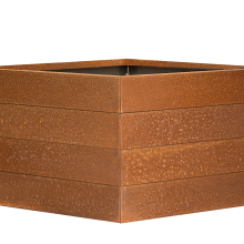 bloembak   corten 120x120x70 cm   corten