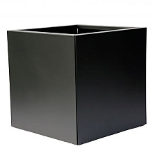 bloembak vlak   grafiet zwart 60x60x60 cm