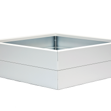 bloembak   wit 90x30x28 cm   pdc   ral 9016 fijnstructuur
