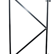 poortframe 2 verstelbare ophangpunten zwart gecoat h155xb100