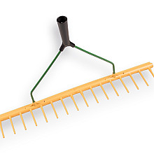 polyhark   hooihark jost recht 16 tands 65 cm met egaliseerstrip zonder steel