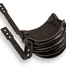 kniebeschermers labora harmonica kort met 4 vouwen. 1 paar. reach compliant rubber. ce keurmerk