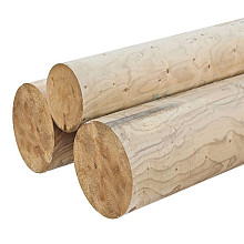 rondgefreesde paal ge mpregneerd 14x400cm niet gekruind