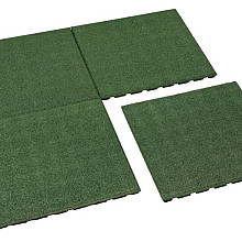 rubbertegel 50x50x2.5cm groen