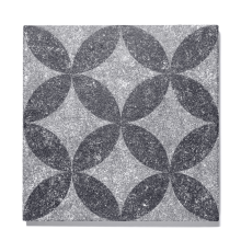 geoproarte 60x60x4 cm light grey flower
