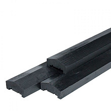 afdeklat piramide zwart gespoten 4.5x8 8 x180 cm