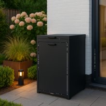 kliko ombouw 240 liter   3 stuks grafiet zwart met klep