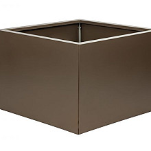 bloembak vlak   supra bruin 60x60x60