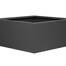 bloembak vlak  antraciet 90x90x40