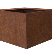 bloembak vlak   corten 90x90x60 cm