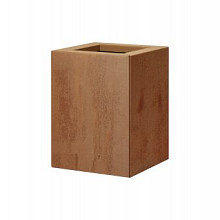 bloembak vlak   corten 30x30x40