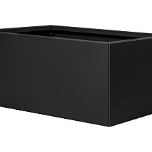 bloembak vlak  grafiet zwart 60x90x40