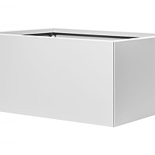 bloembak vlak  wit 60x90x40