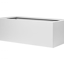 bloembak vlak   wit 60x120x40