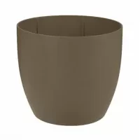 plantenbak kunststof sfera supra bruin 50x47 cm