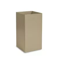 plantenbak kunststof linea sepia beige 40x40x75 cm