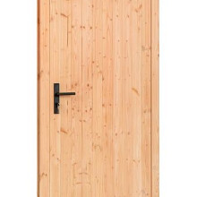 douglas enkele dichte deur b1000xh2050mm buitenmaat rechtsdraaiend zwart beslag