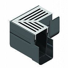 slim line hoekstuk silver