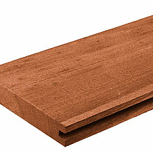 hardhouten damwand 3x18.5x100 cm angelim vermelho