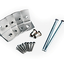 universeel beslagset rvs voor beton schutting