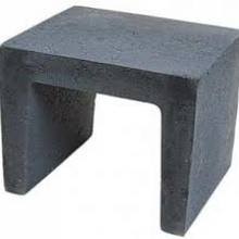 u element zwart 40x40x50cm