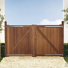belmonte poorten dubbel incl beslag 300x180cm