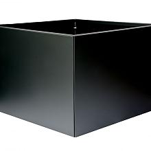 bloembak vlak grafiet zwart